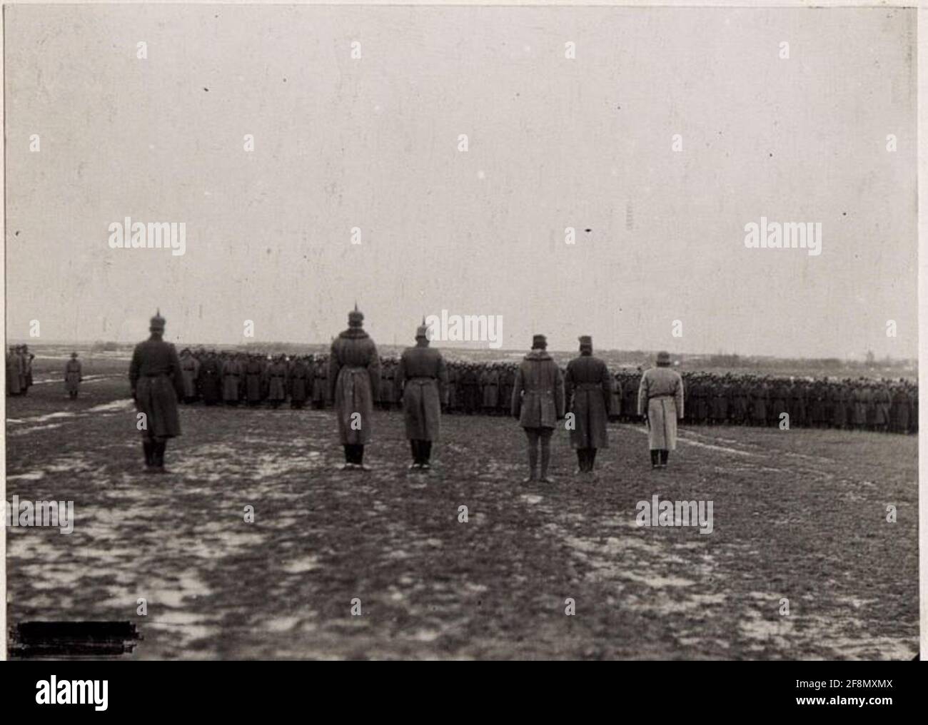 Defilieren Sie die deutschen Truppen bei der 2. Infanteriedivision. Stockfoto
