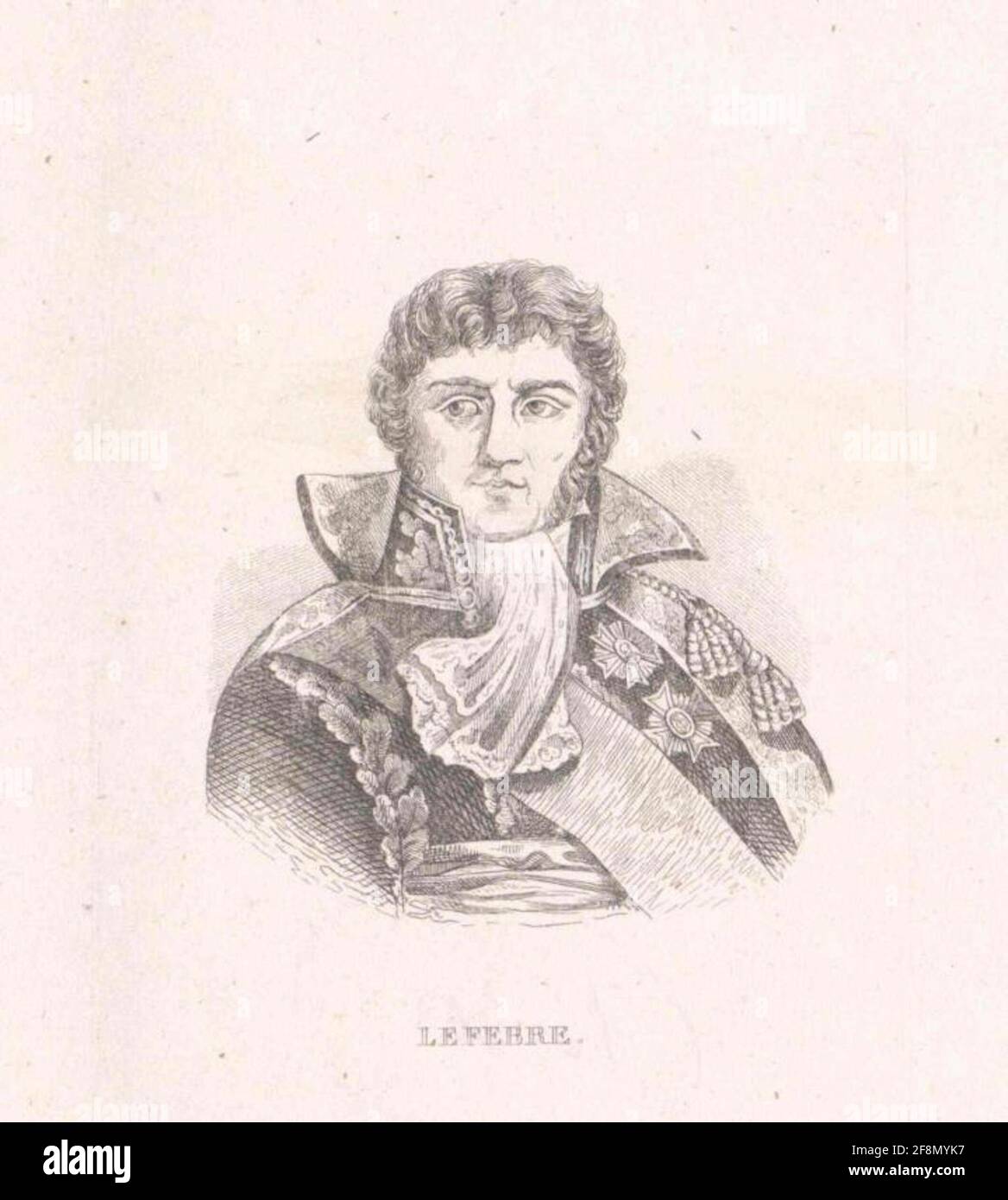 Lefebvre, Duc de Danzig, François Joseph. Stockfoto