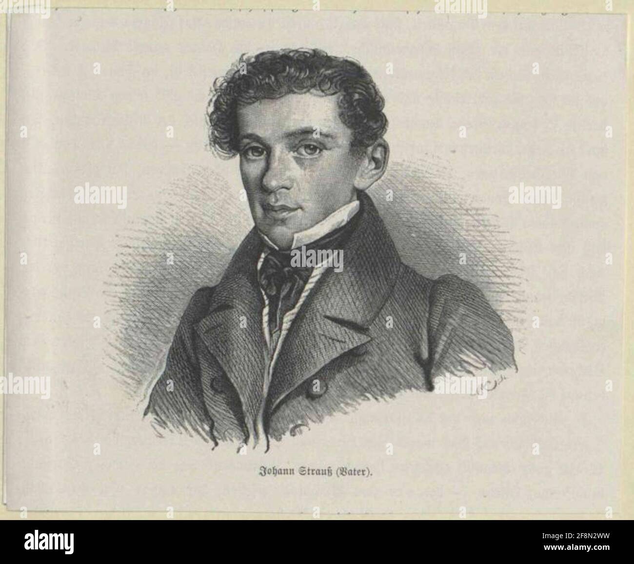Strauss, Johann. Stockfoto