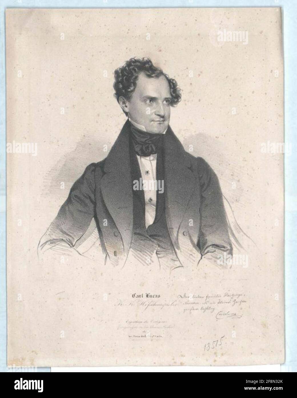 Lucas, Karl Wilhelm . Stockfoto