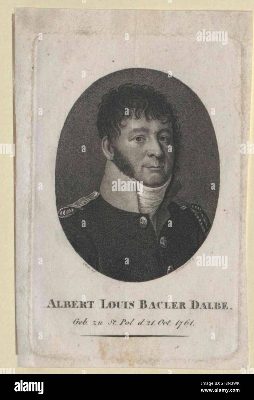 Bacler d'Albe, Albert Louis Baron. Stockfoto