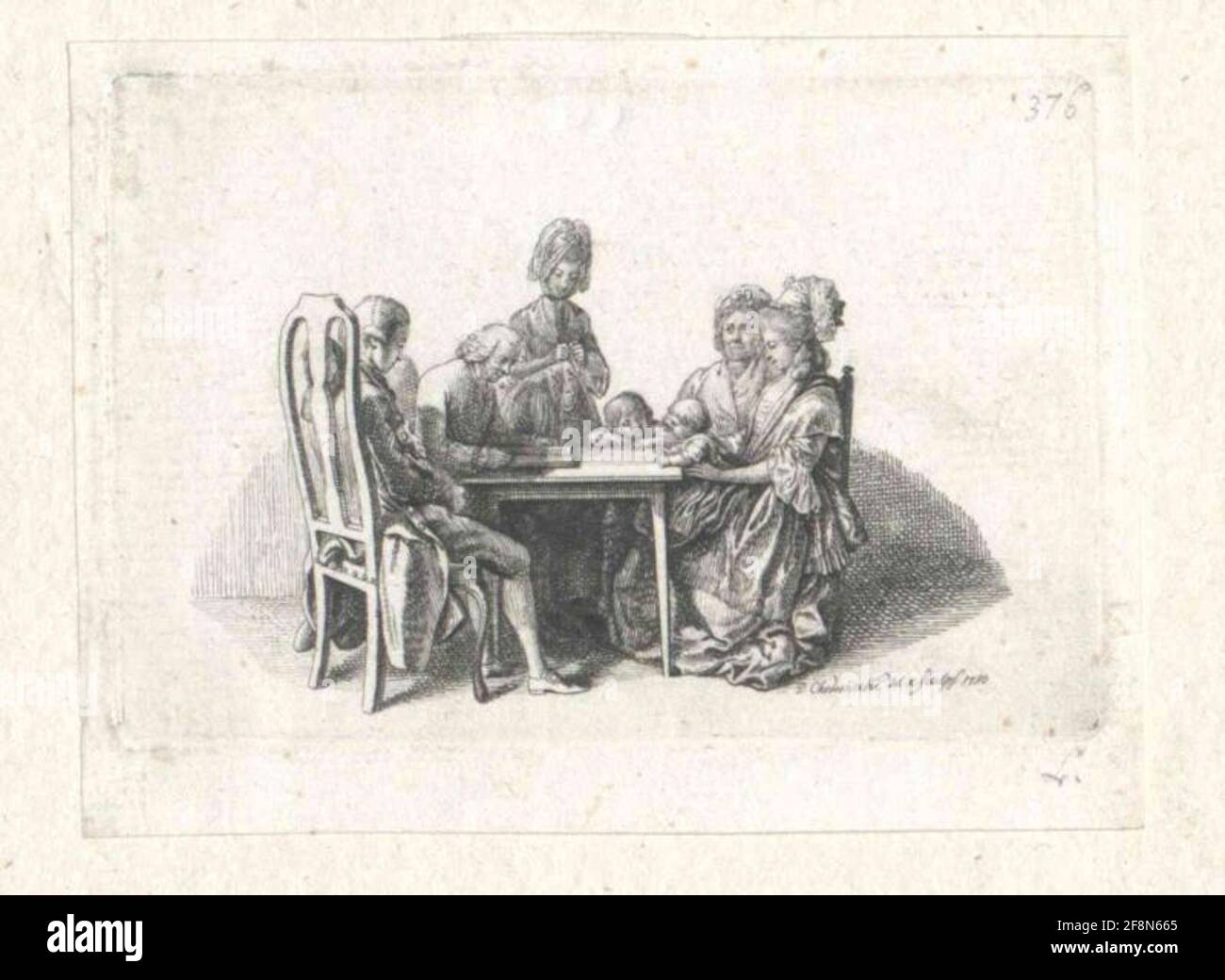 Chodowiecki, Daniel . Stockfoto