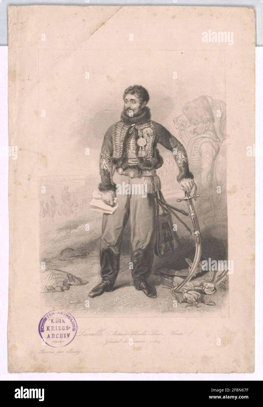 LaSalle, Antoine Charles Louis Graf von. Stockfoto