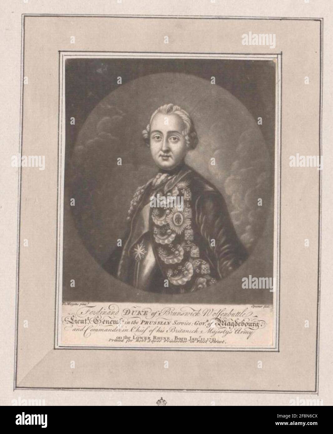 Ferdinand, Herzog von Braunschweig-Wolfenbüttel. Stockfoto