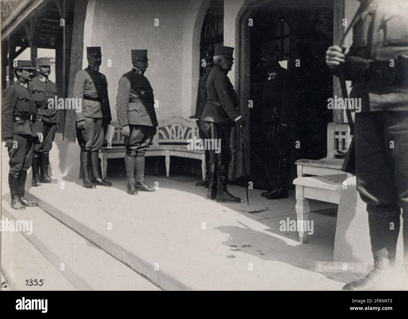 Levico. Erzherzog Friedrich beim 11. Armeekommando. . Stockfoto