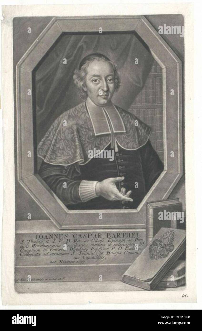 Barthel, Johann Caspar. Stockfoto