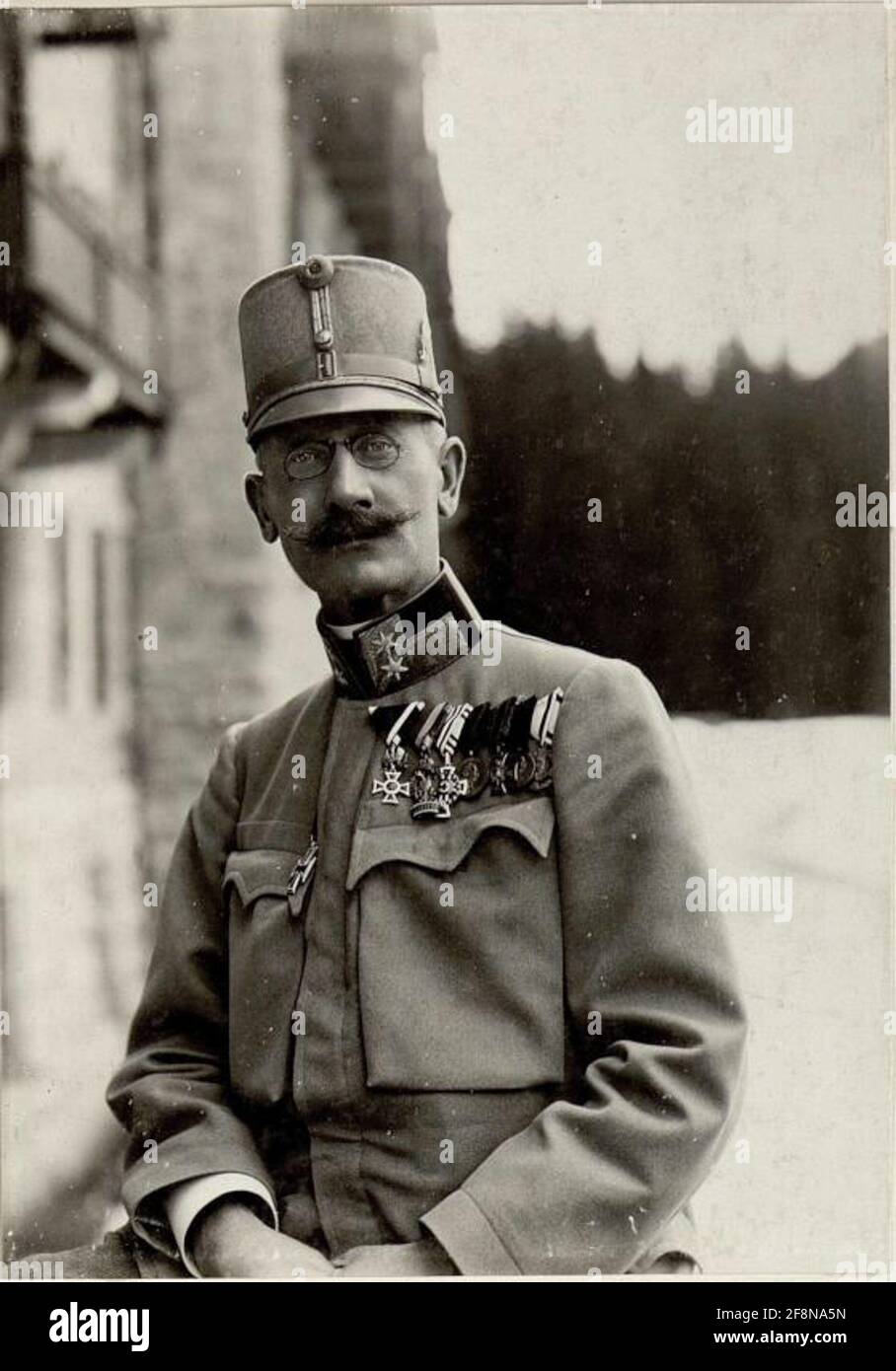 Feldmarschall leute Name Franz Scholz, Adel aus Benneberg, Kommandeur der Infanteriedivision 90. Stockfoto