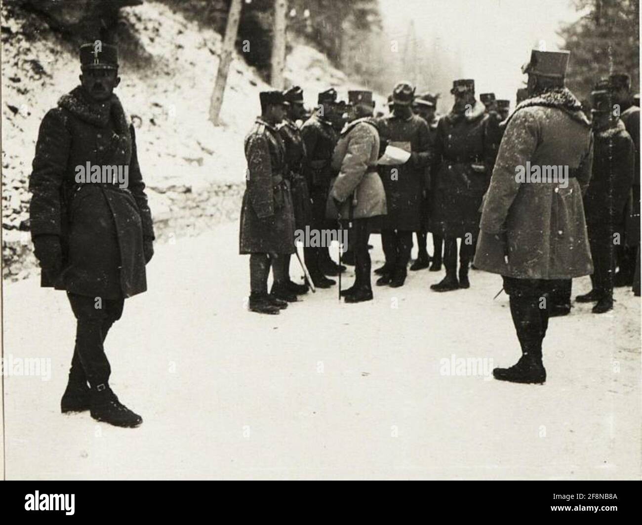 Erzherzog Friedrich bei der 11. Armee: In Gertele. . Stockfoto