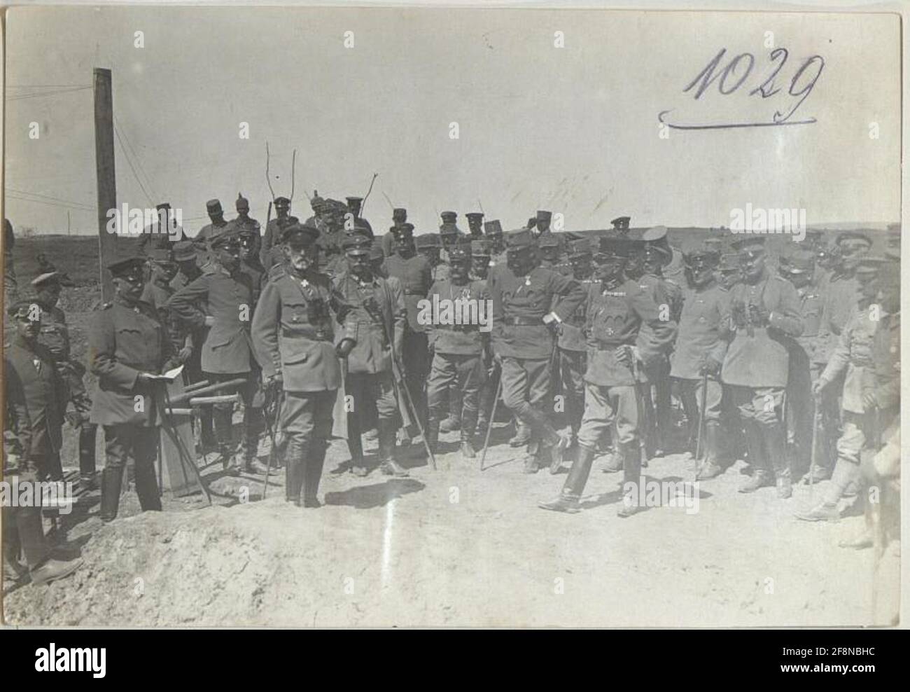 Erweiterungskurs Rohatyn. Officer Group, Gen.v.Böhm-Ermoli, Graf Bothmer, Just, Hofmann, Leuthold, Djevad Pasha, Opole, Bardolf, Werz usw. Stockfoto