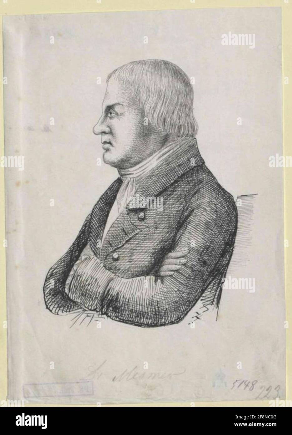 Mesmer, Franz Anton . Stockfoto