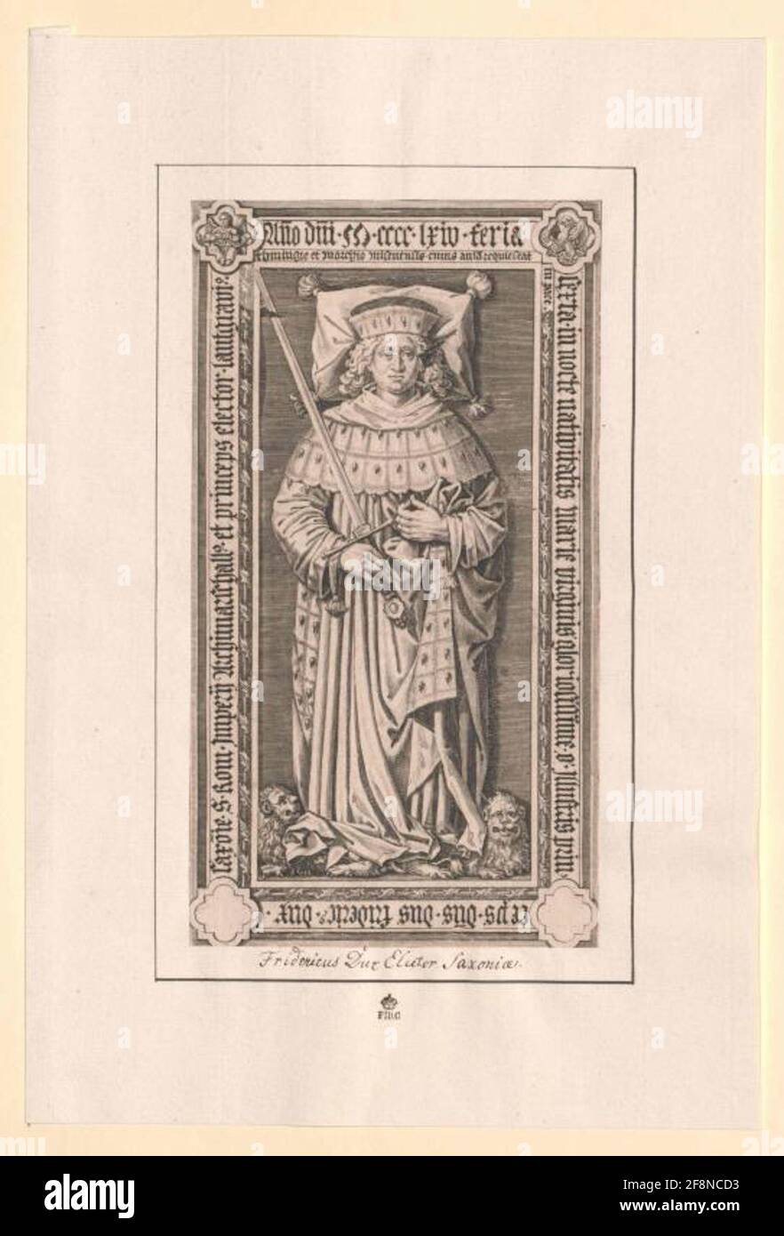 Friedrich II. Vom Sanftmütigen, Kurfürst von Sachsen. Stockfoto