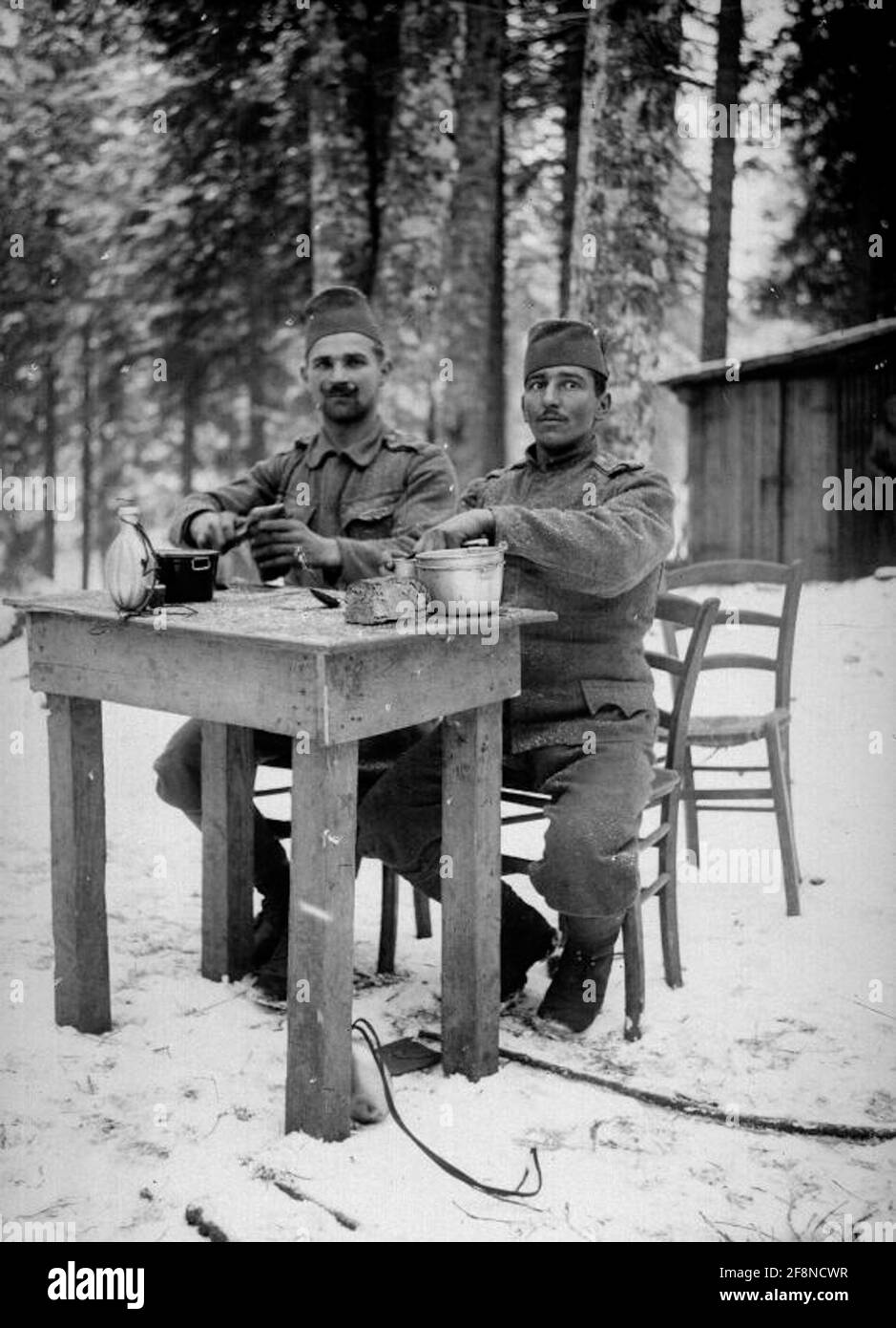 Ein angesehener Soldat der 11. Armee. Stockfoto
