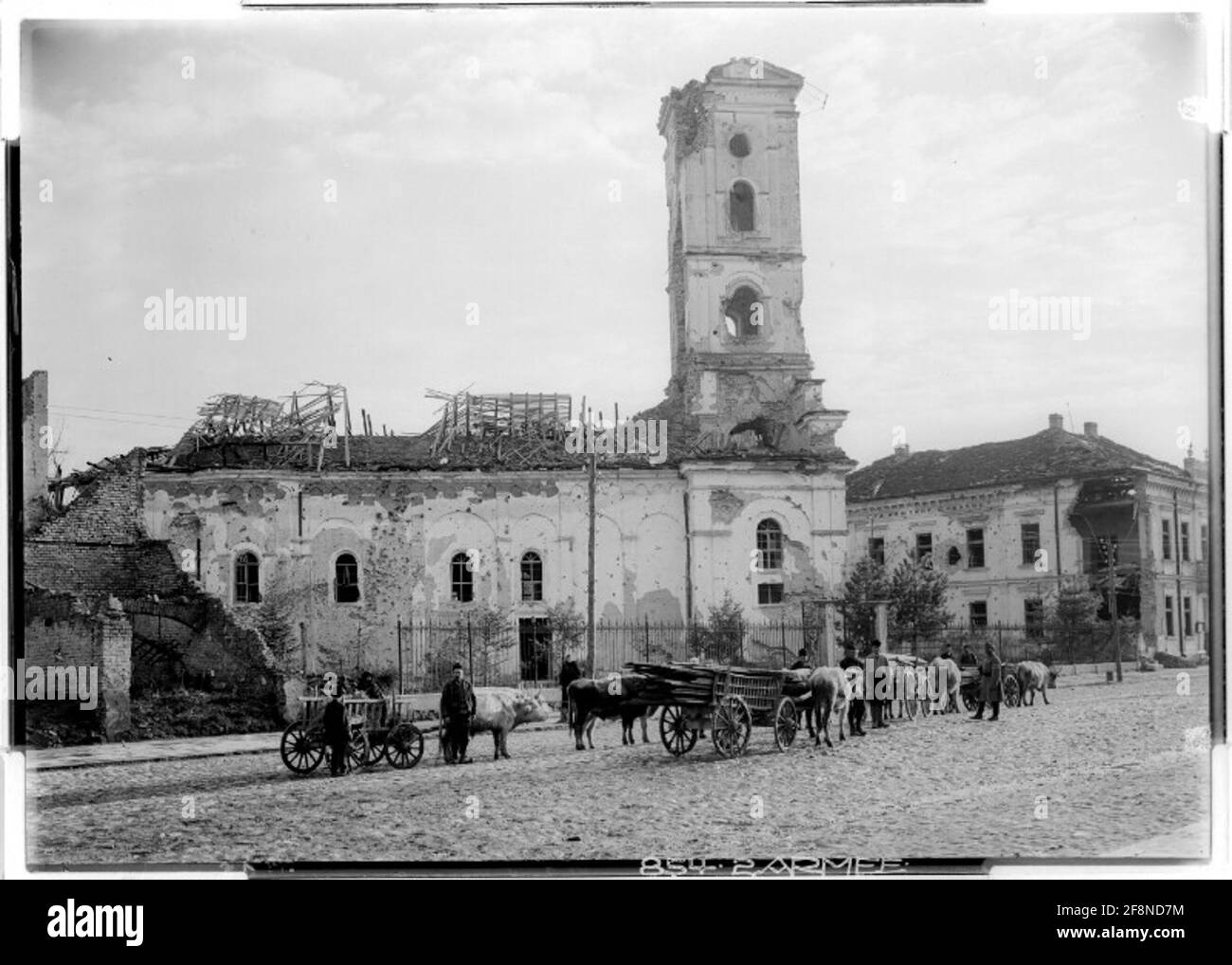 Kirche in Sabac Serbien; Fotograf: 2. Armée. Stockfoto