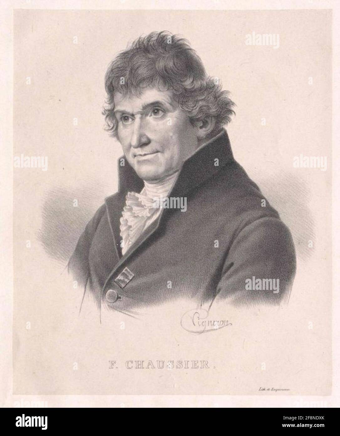 Chaussier, Francois. Stockfoto