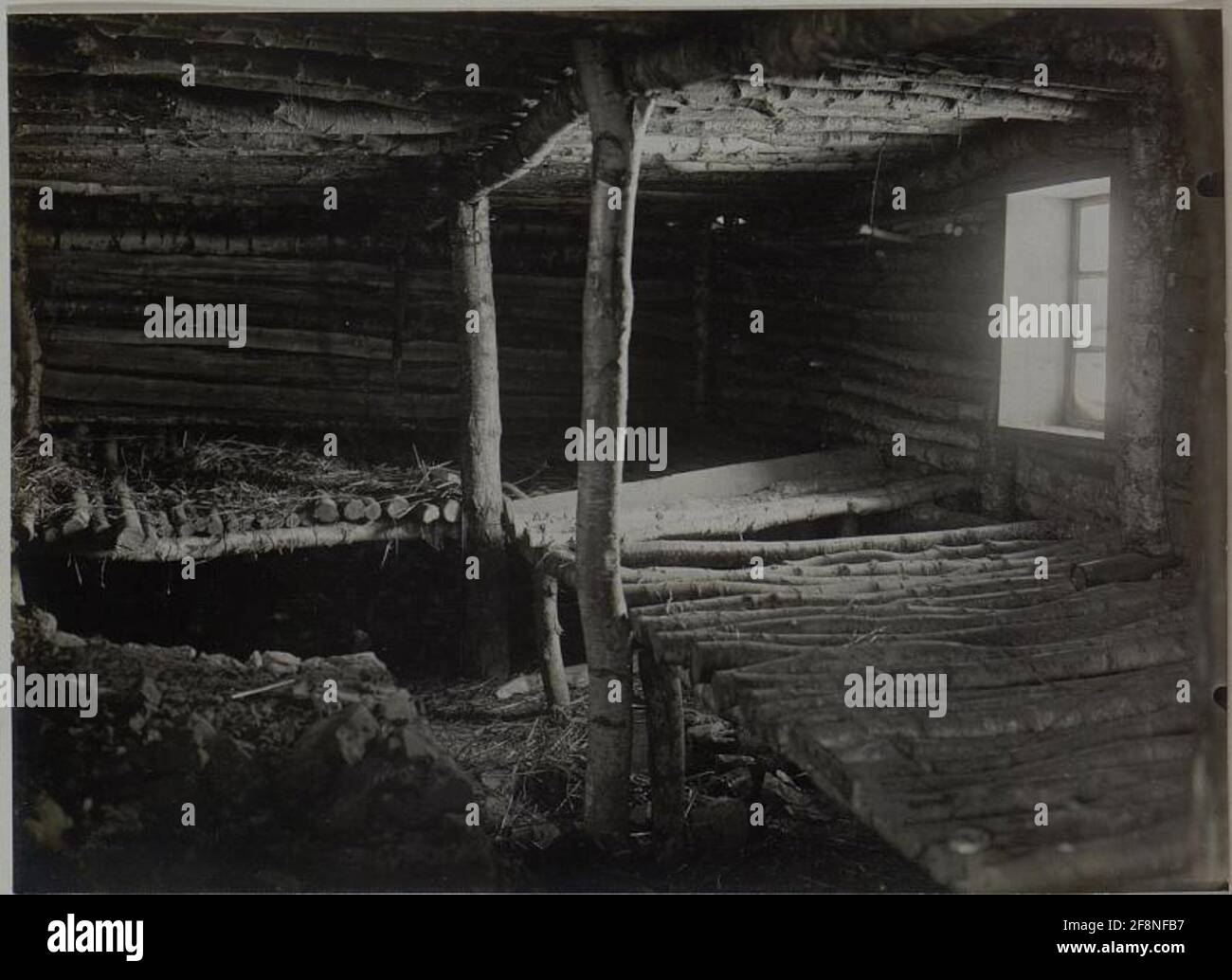 Team Winterquartiere innen. Podamia, 14.I.1916. . Stockfoto