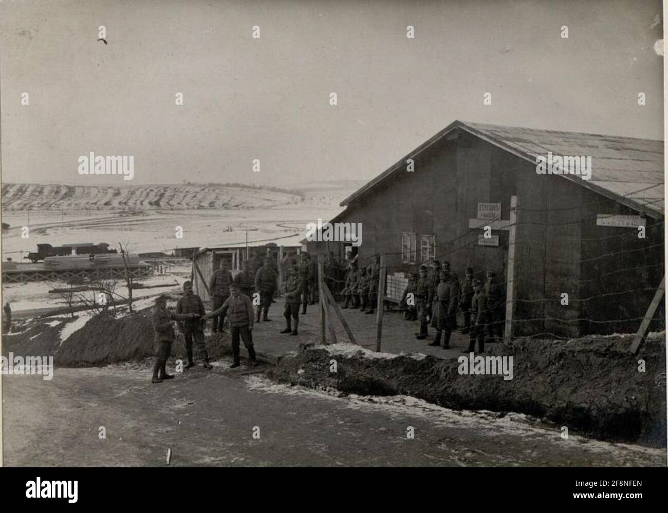 Abteilungenstabskompagnie 55.J.T.D. . Stockfoto