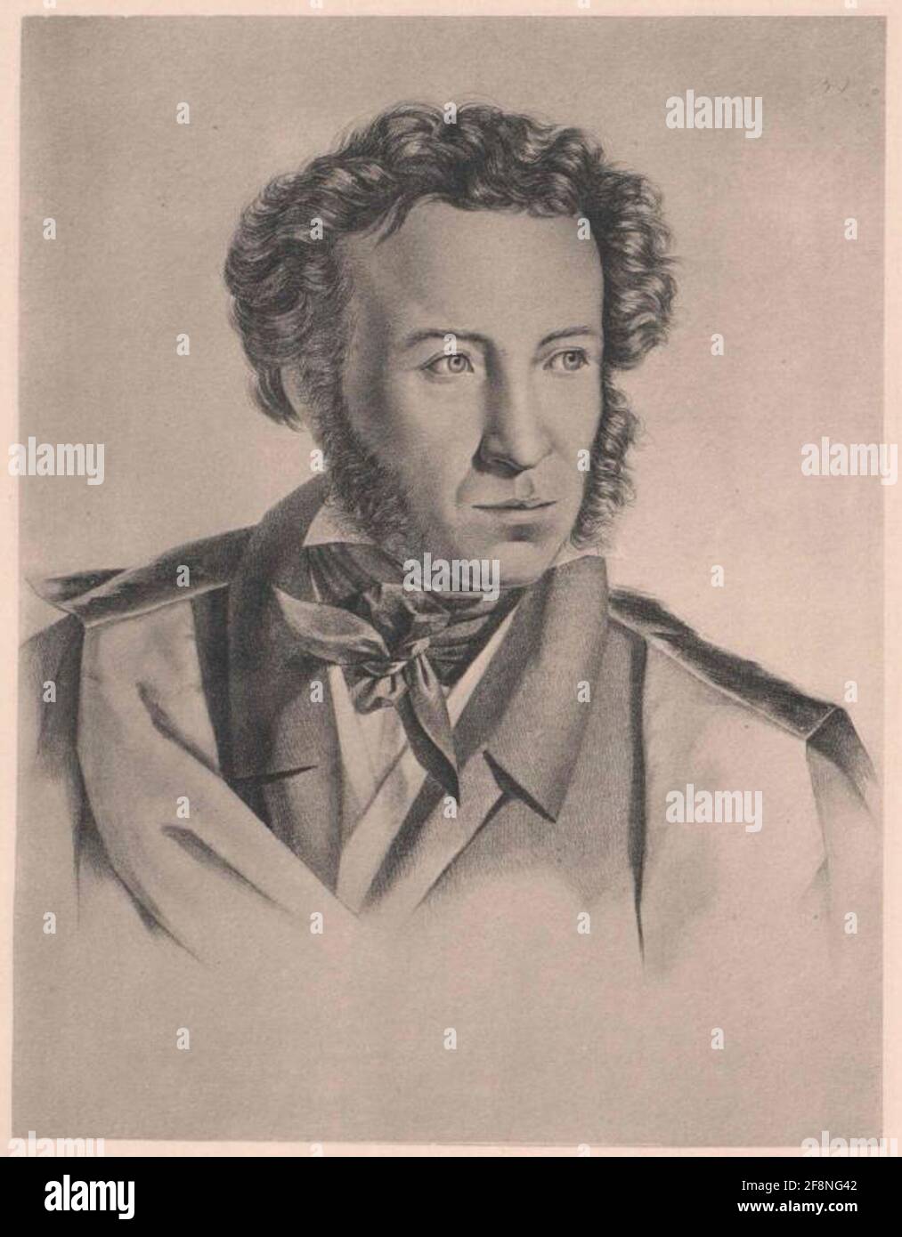 Puschkin, Alexander Sergejewitsch. Stockfoto