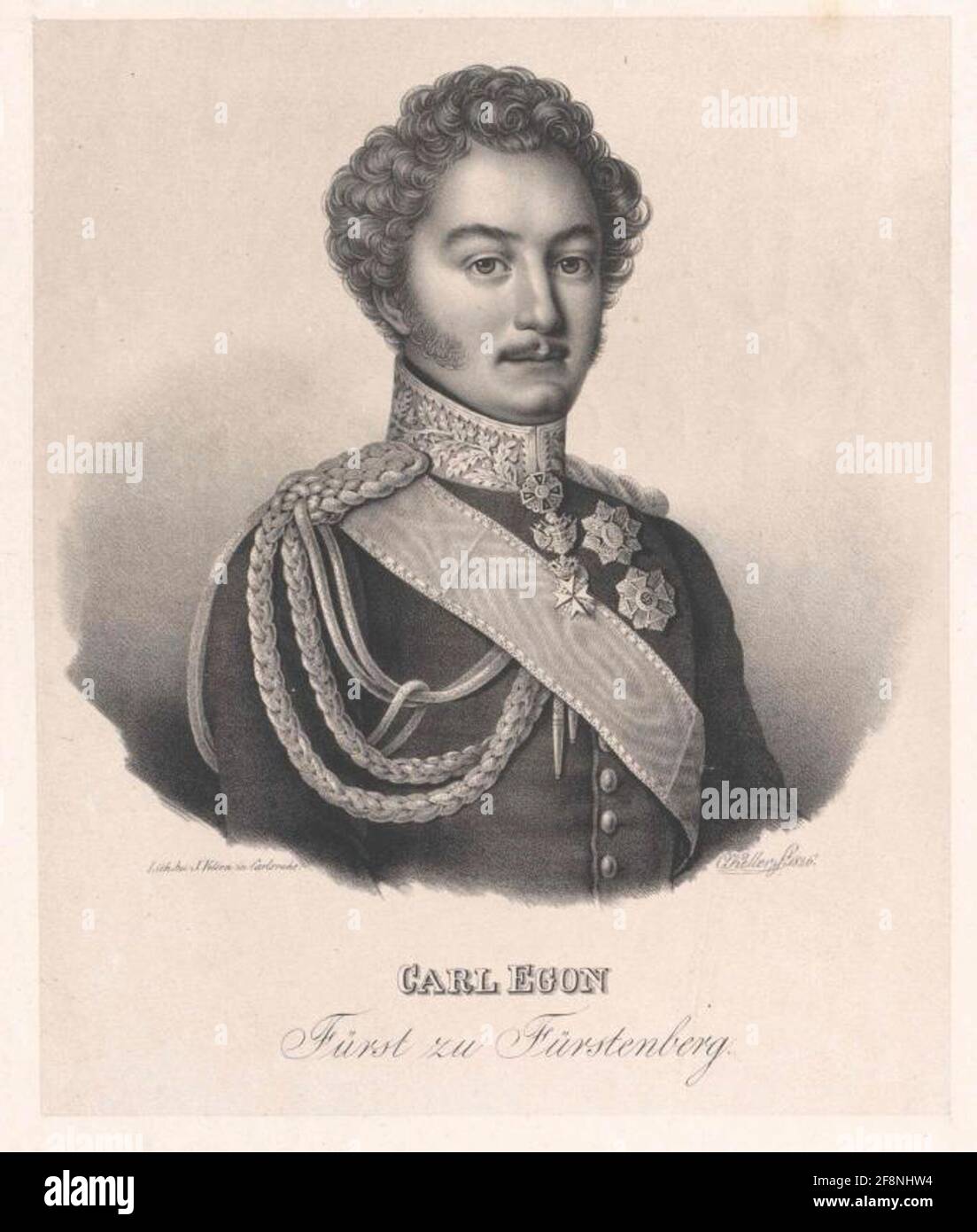 Fürstenberg, Karl Egon Prinz. Stockfoto