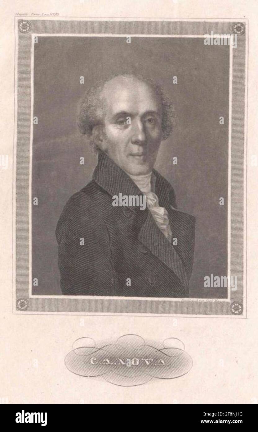 Canova, Antonio Stecher: Mayer, Carlverlag: Bibliographic Institute Dating: 1839/1855 Stockfoto