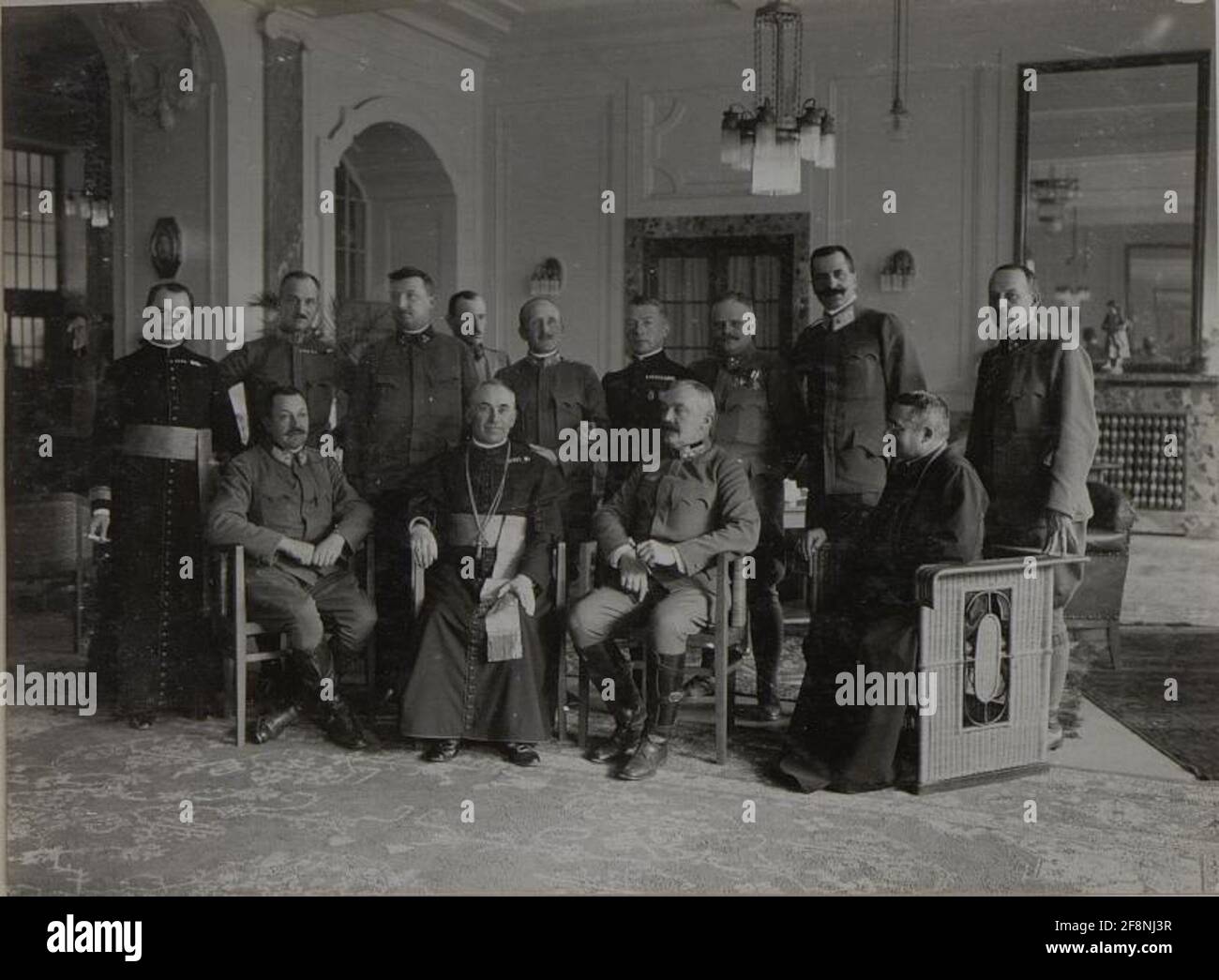 Gruppe mit Feld Vikar Bjelek. . Stockfoto