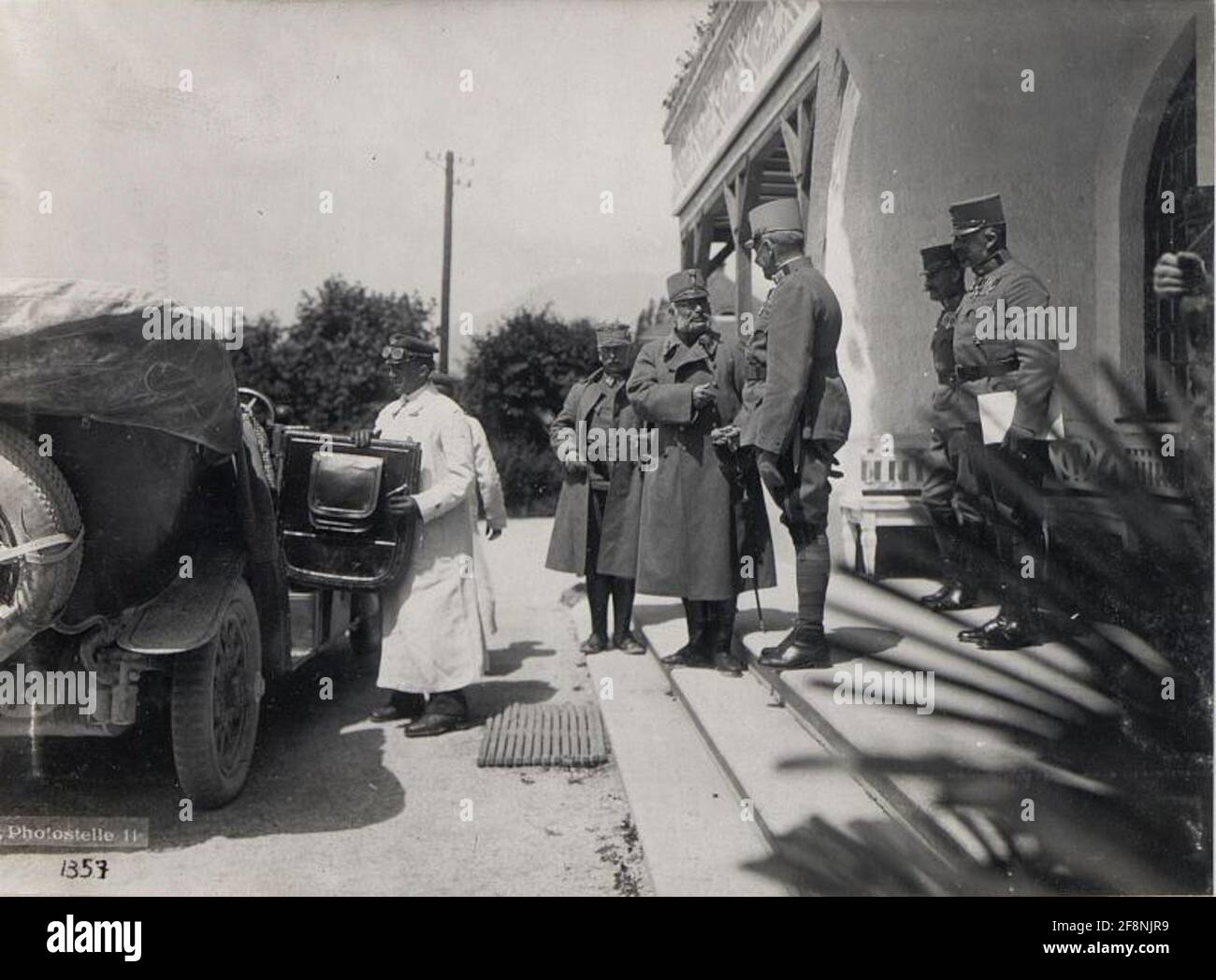 Levico. Erzherzog Friedrich beim 11. Armeekommando. . Stockfoto