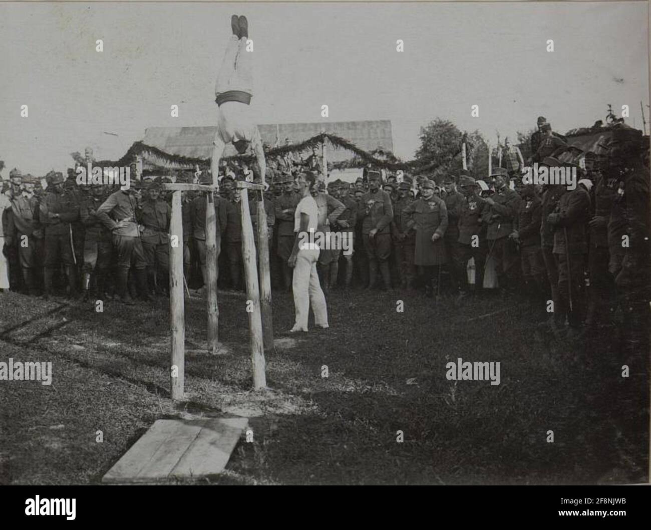 Fest an die Telefonabteilung der 25. Infanteriedivision anlässlich des Caiser Karl Caiser. Stockfoto