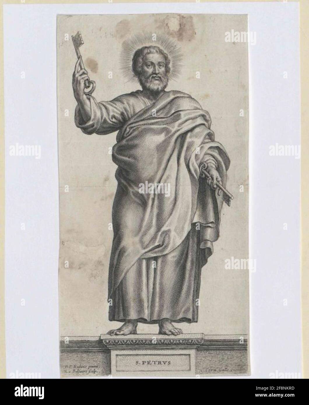 Petrus, Heiliger Apostel. Stockfoto