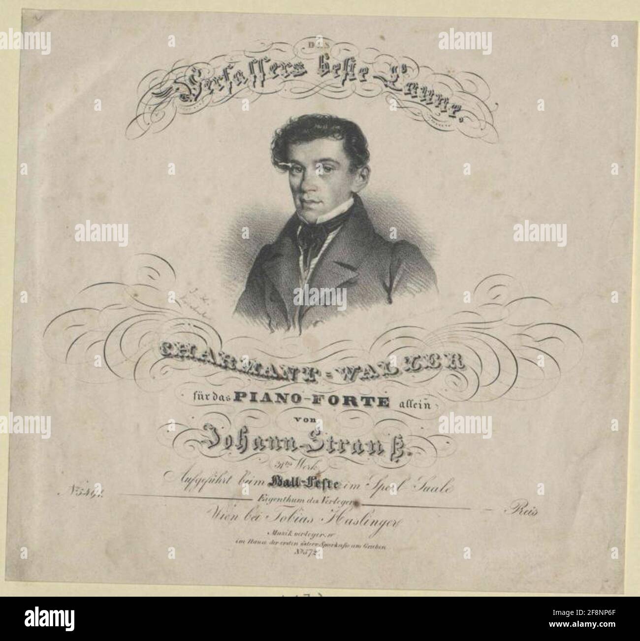 Strauss, Johann. Stockfoto