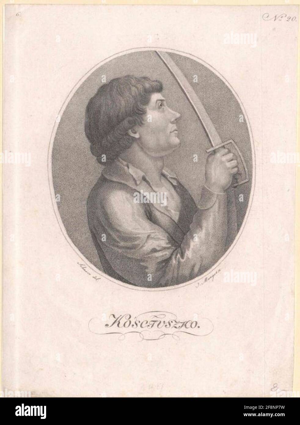 Kosciusko, Tadeusz Zeichner: Schnorr von Carolsfeld, Hans Veit Friedrichstecher: Mantel, Jacob Stockfoto