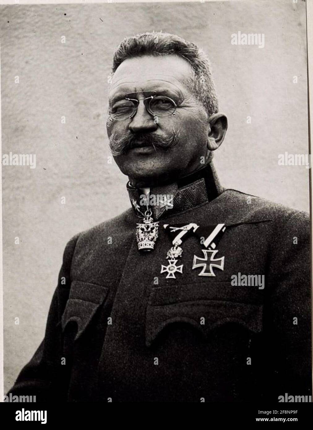 Generalmajor Anton Klein. Stockfoto