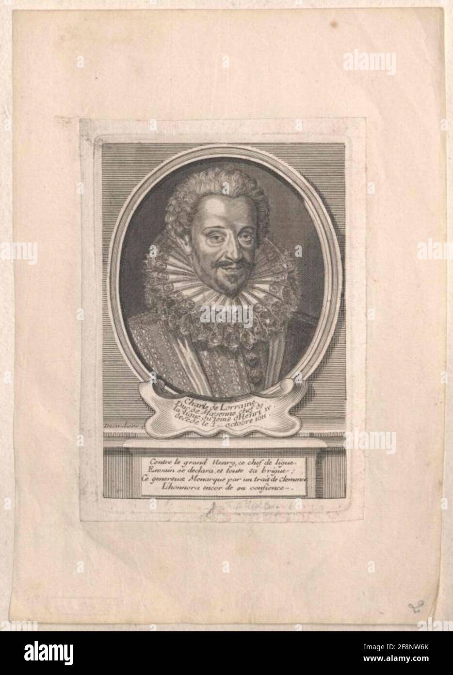 Karl von Lothringen, Herzog von Mayenne. Stockfoto