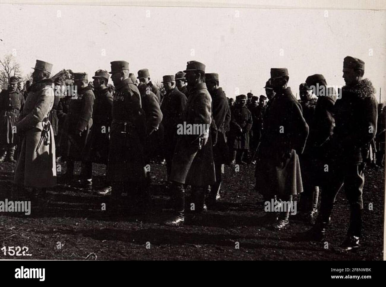 Feldmarschall Dobritsch mit seinem Stab. . Stockfoto