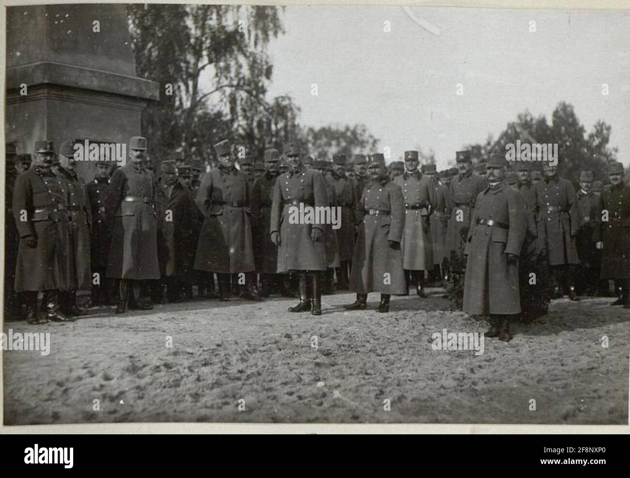 Porträts von Offizieren und Soldaten auf dem russischen Kriegsschauplatz. Stockfoto