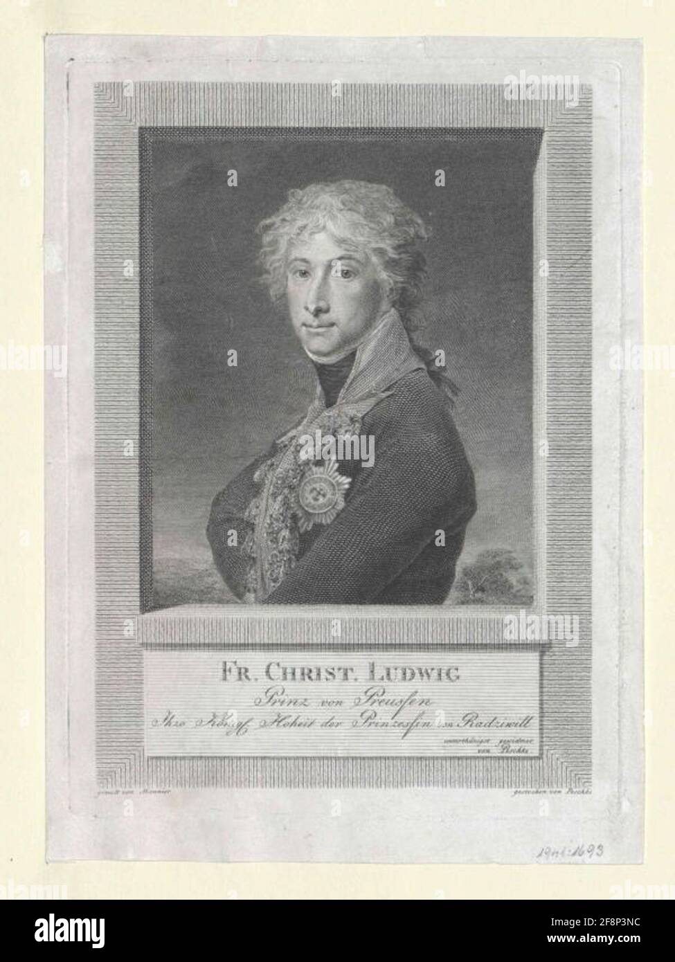 Ludwig Ferdinand, Prinz von Preußen. Stockfoto