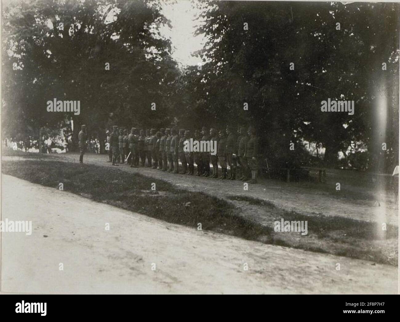 Ankunft des Generals Ludwig Can-Horák Noble aus Höhenkamp in Olejow. Stockfoto