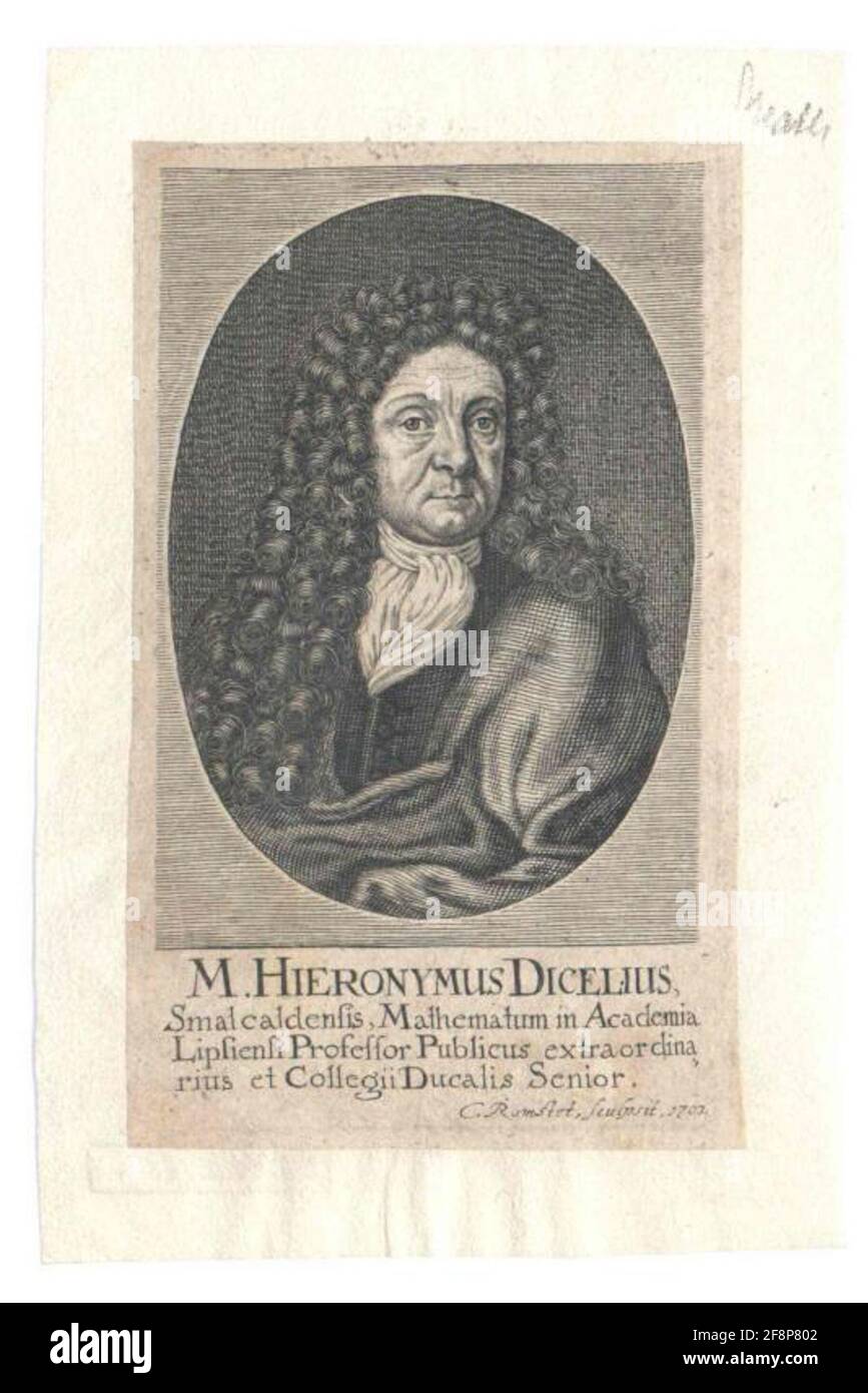 Dicel, Hieronymus. Stockfoto Dicel, Hieronymus. Stockfoto