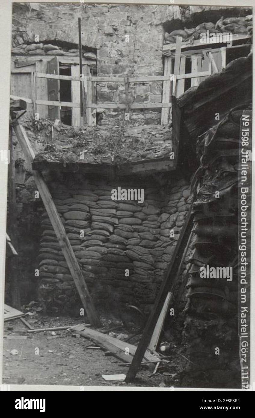 Italien.Abagestatus auf der Burg Görz 1.11.17. . Stockfoto