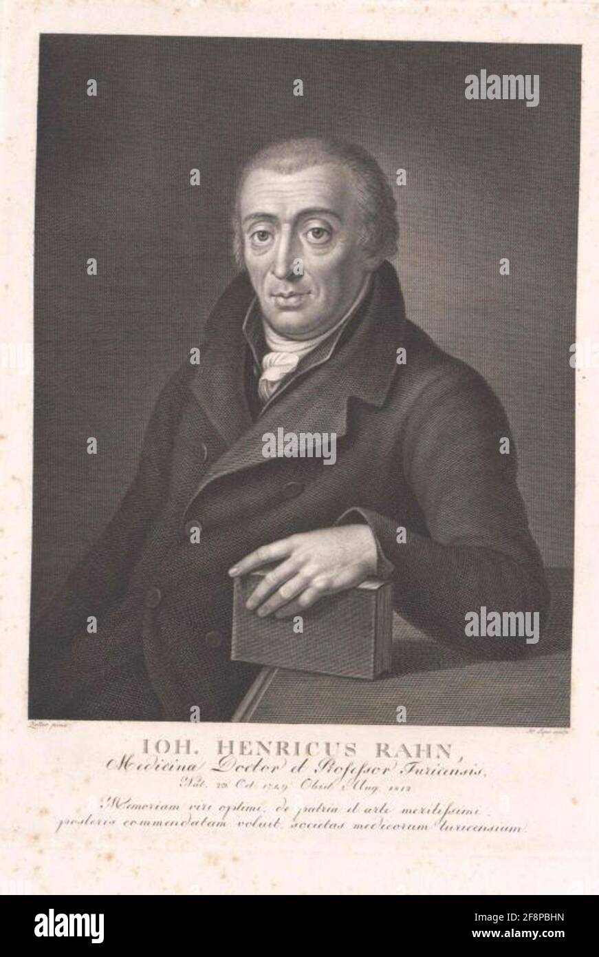 Rahn, Johann Heinrich. Stockfoto