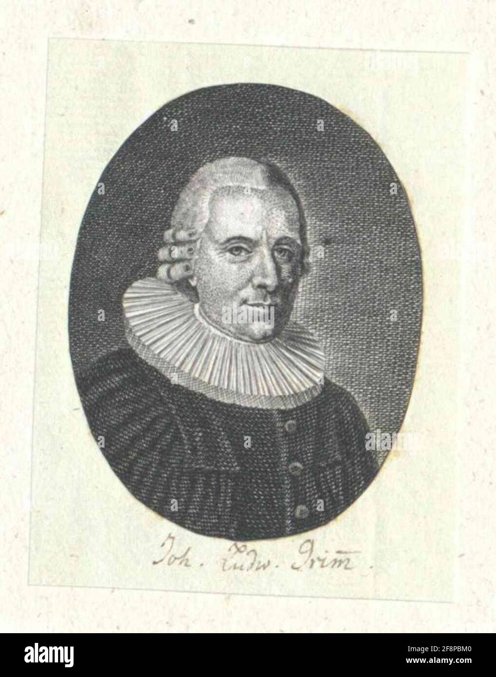 Grimm, Johann Ludwig. Stockfoto