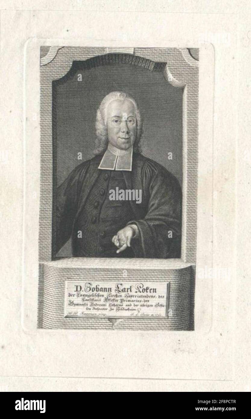 Kochen, Johann Karl. Stockfoto