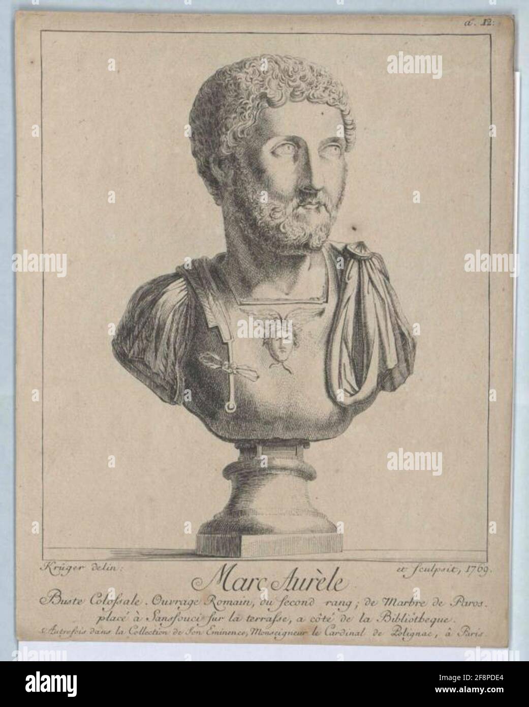 Marcus Aurelius, Römischer Kaiser. Stockfoto