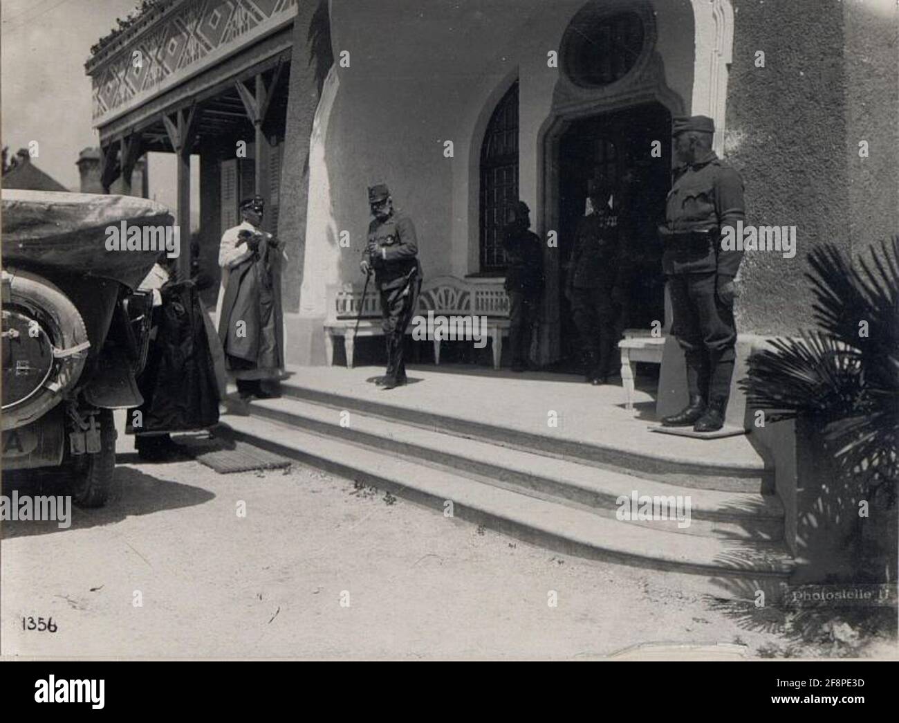 Levico. Erzherzog Friedrich beim 11. Armeekommando. . Stockfoto