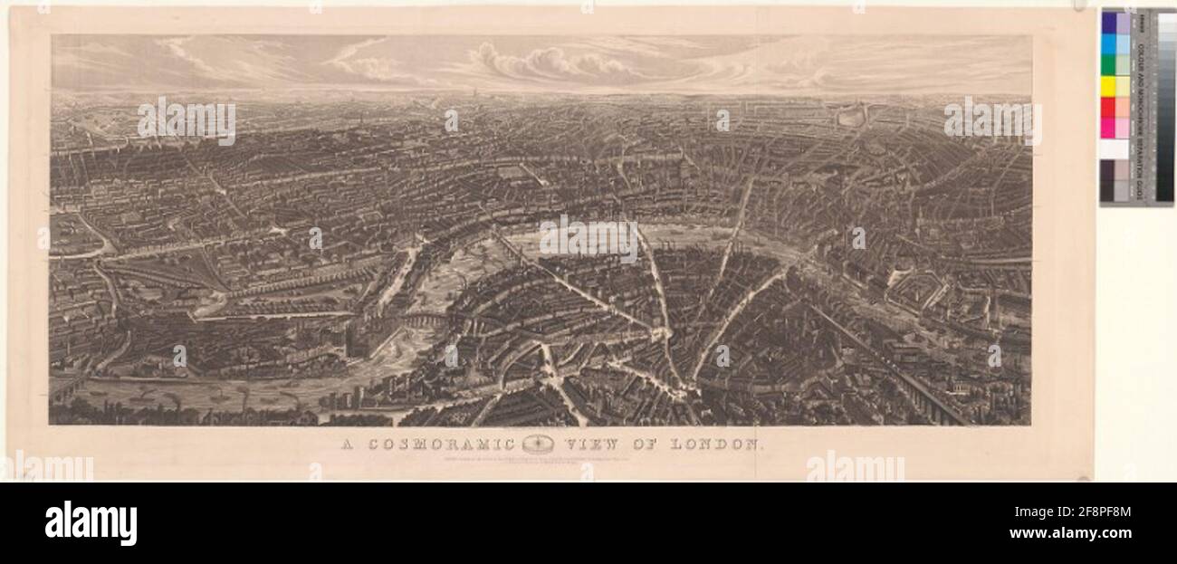 Kosmoramischer Blick auf London . Stockfoto