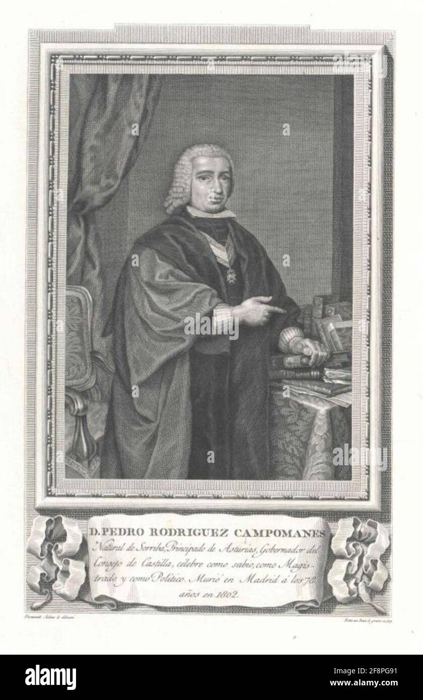 Campoma, Pedro Rodriguez Conde. Stockfoto