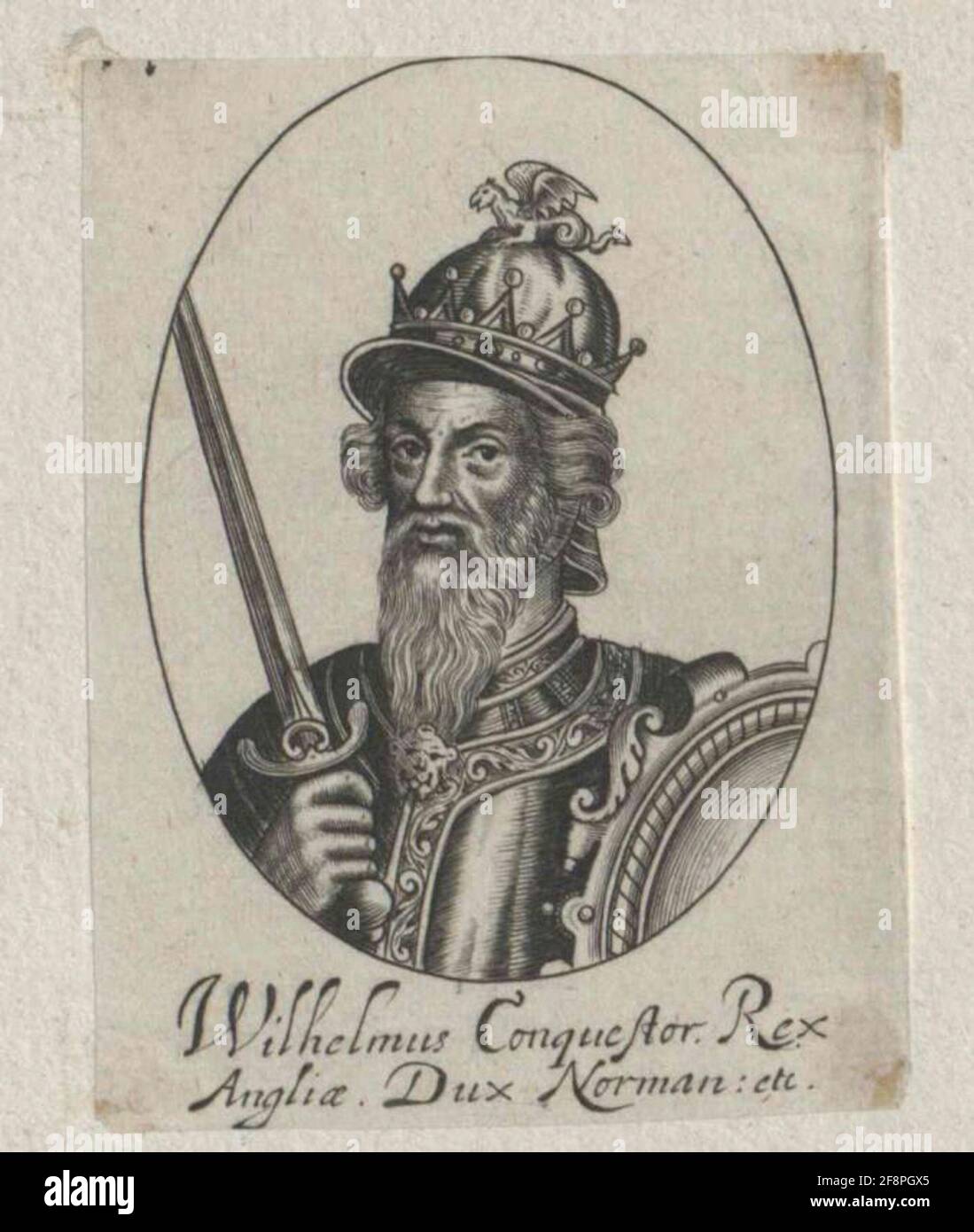 Wilhelm I., der Eroberer König von England. Stockfoto