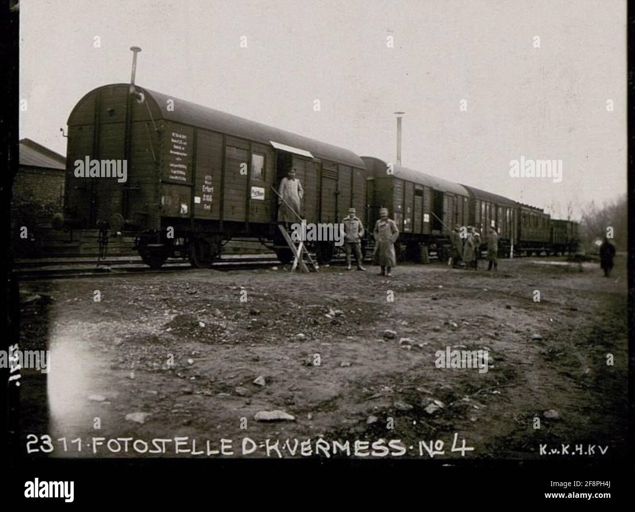 Gastfreundschaft der deutschen V.A.22, Kowel. Stockfoto