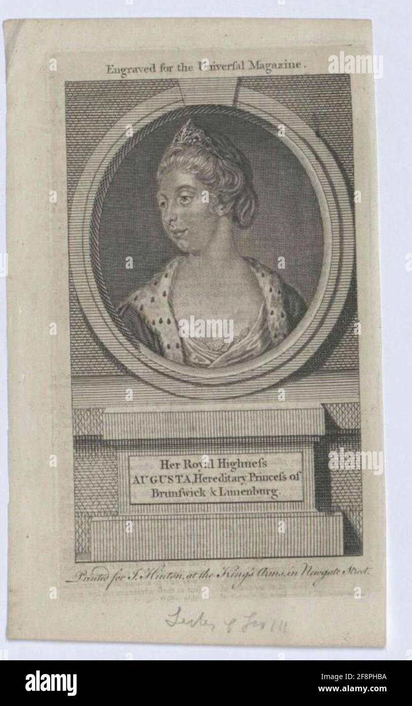 Auguste von England. Stockfoto