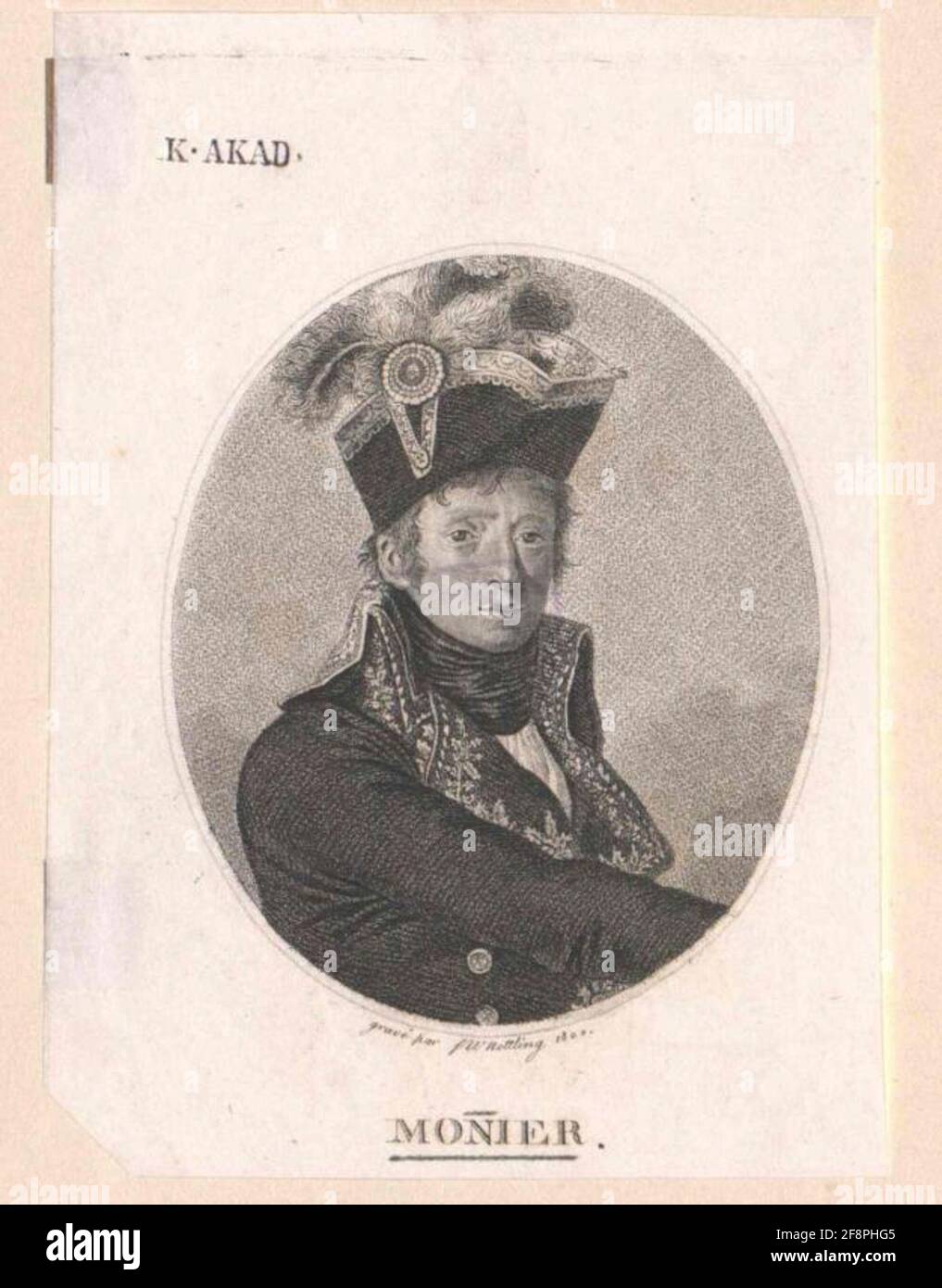 Monnier, Jean Charles Comte. Stockfoto