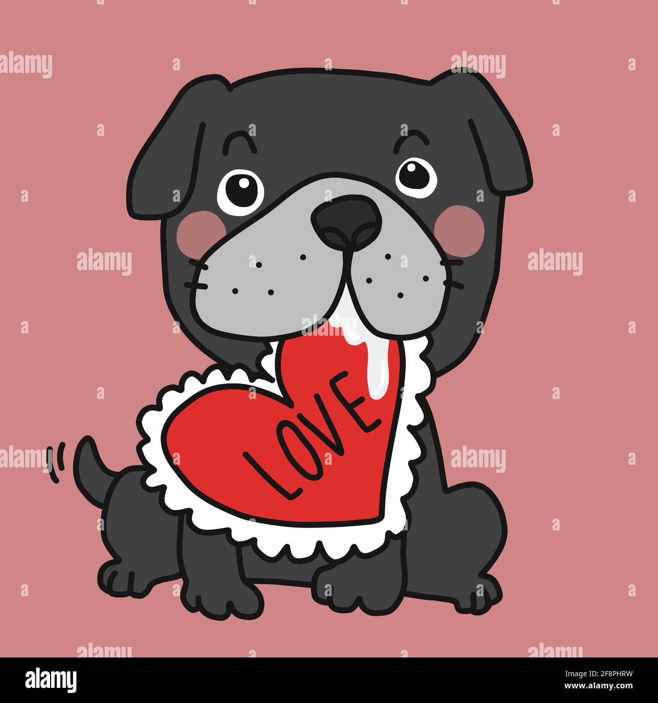 Bulldog Vector Stockfotos Und Bilder Kaufen Alamy