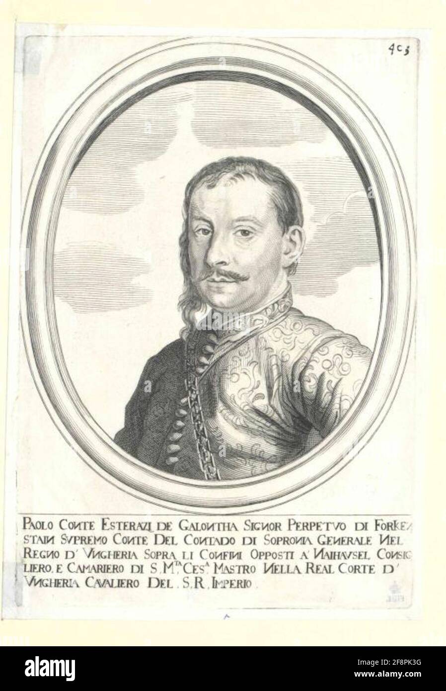 Esterházy von Galántha, Paul Fürst. Stockfoto